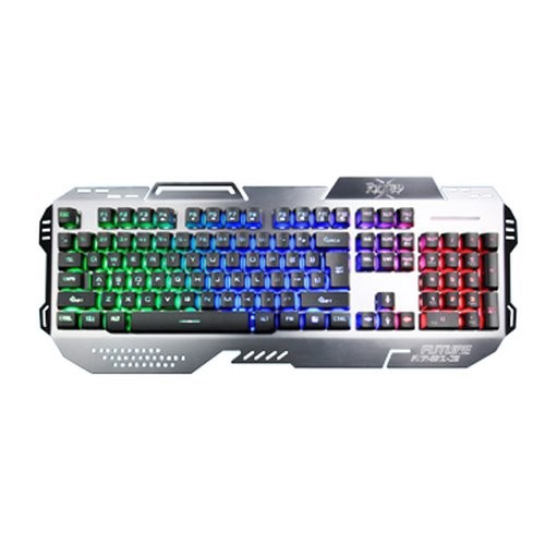 1. 19鍵不衝突配置，對遊戲使用最佳化2. 高質感鋁質面板設計3. 七色彩虹背光，三種顏色分布切換4. 雙色鍵帽搭配雷雕字符，永不磨損5. 高鍵帽設計，敲擊手感順暢6. 視窗可進行鎖定，避免遊戲中誤