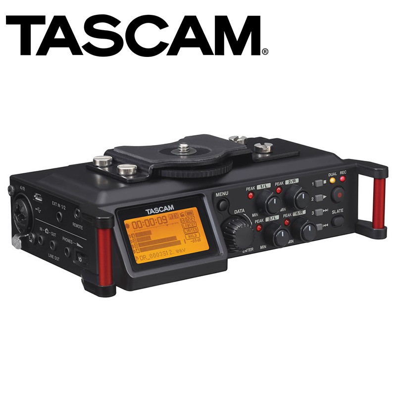相機專家 TASCAM 達斯冠 DR-70D 單眼用錄音機 4軌 數位錄音機 收音 攝影錄影 公司貨