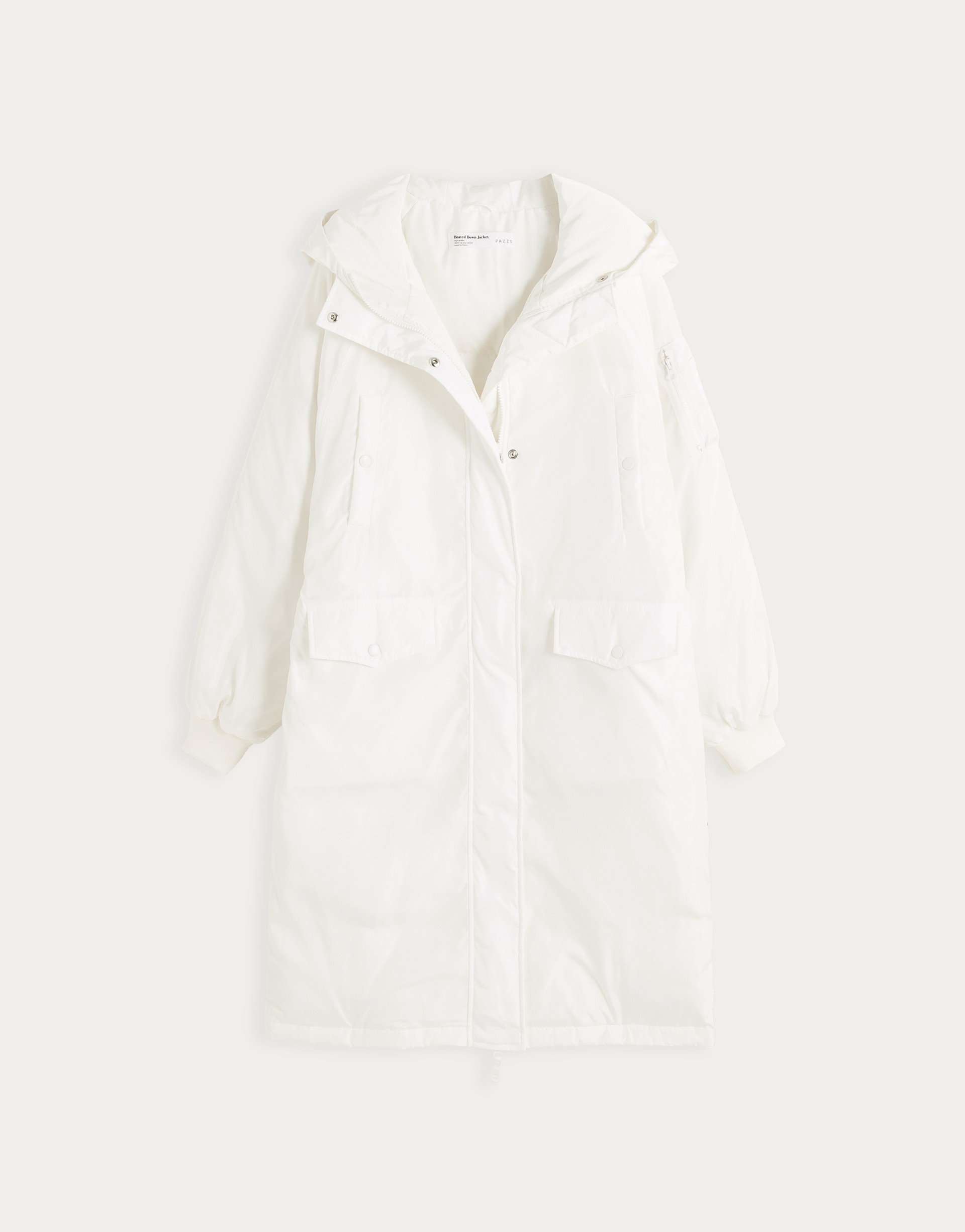 WARM SERIES保暖輕量長版連帽羽絨外套-PAZZO