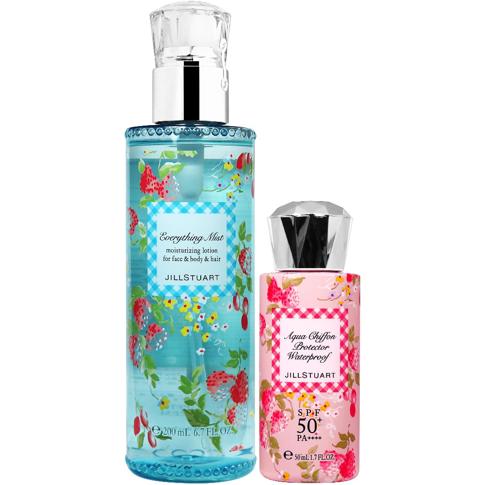 JILL STUART RELAX 純白花漾防水親膚防曬乳50ml+純白花漾保濕噴霧暖夏愛戀200ml【17GO】
