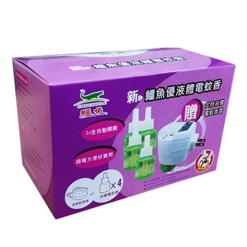 鱷魚 優液體電蚊香46ml*4入【愛買】
