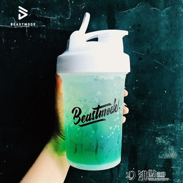 蛋白營養粉搖搖杯健身搖杯奶昔杯運動水杯帶刻度健身杯沸點奇跡