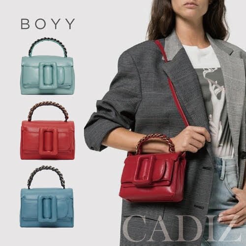 泰國正品 Boyy FRED 蓬鬆小羊皮大皮帶釦手提肩包 PUFFY SPICE