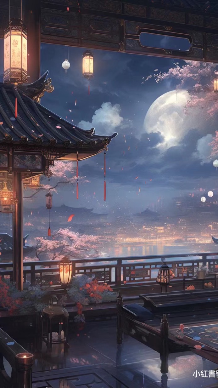🥀月圓之下||古風宣群涼亭🥀