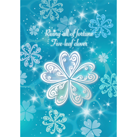 全ての運気がUPする5つ葉クローバー（海）