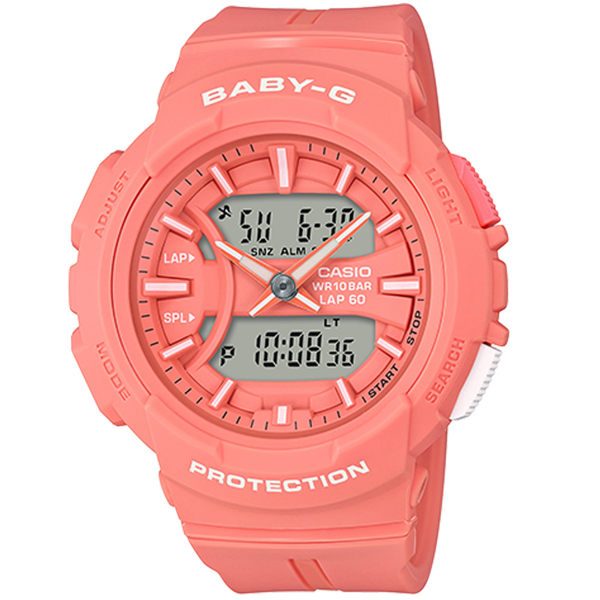 CASIO卡西歐BABY-G慢跑運動手錶 BGA-240BC-4A