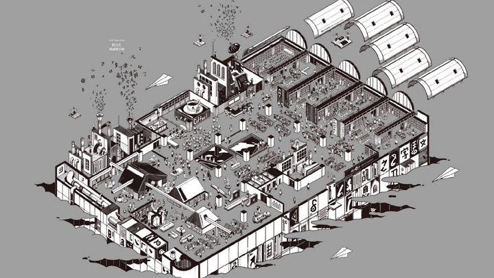 由手繪進入電繪領域，初期諾米採用 Wacom 繪圖板加 Photoshop 軟體完成，第一個商業案就是在誠品書店南西店開幕時的書店剖透插畫（Photo Credit：nuomi）