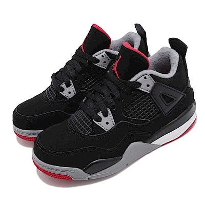 品牌: NIKE型號: BQ7669-060Jordan 4 PS飛人 喬丹 AJ4 公牛隊中童 黑 紅