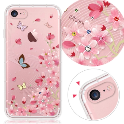 奧地利進口水鑽 四角雙氣墊,緩衝撞擊力 攝像鏡頭孔精準縷空，不影響使用 SE2020/SE2代 i7/i8/4.7吋