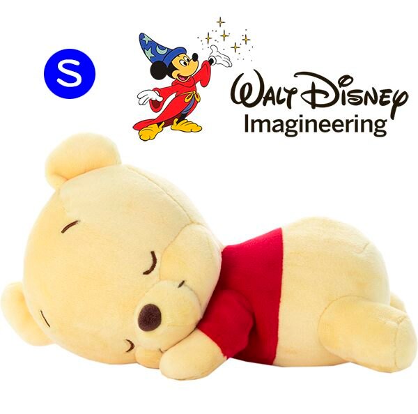 小熊維尼 睡覺抱枕娃娃 迪士尼 新品 超柔軟 S號 Disney 日本正版 該該貝比日本精品