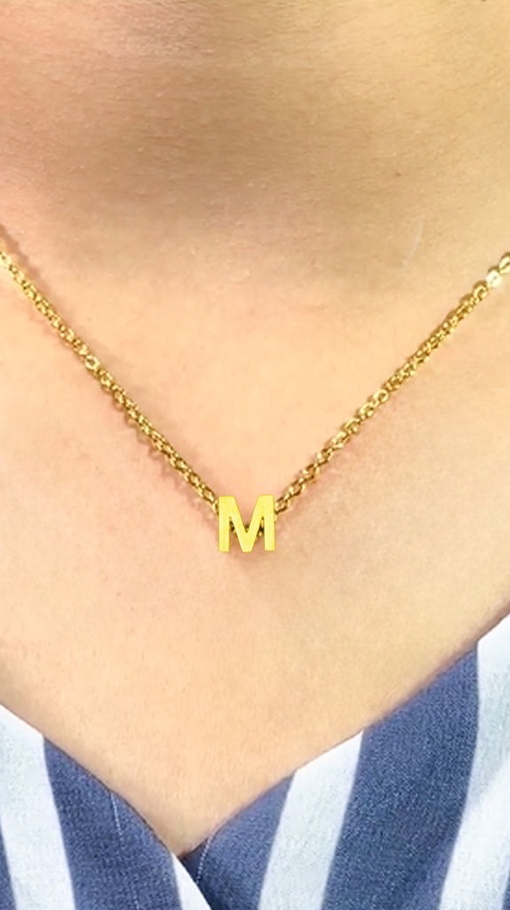 🟥💜 (R38) Luxury 999 - สร้อยตัวอักษร