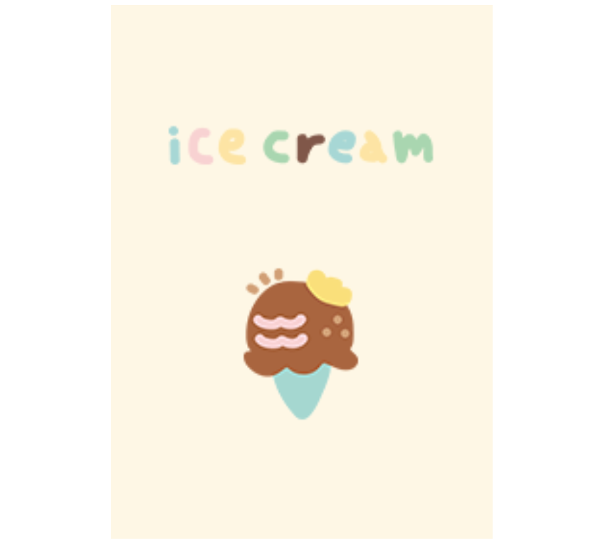 ICECREAM (minimal I C E C R E A M)