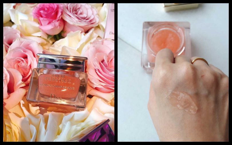 裡頭有「17,000 顆玫瑰魚子膠囊」，打造出比迪奧精萃再生花蜜微導精露高出 1.7 倍微營養素的保養逸品，讓肌膚用保養安瓶密集保養。Dior迪奧精萃再生微導魚子膠囊75ml／13,000元（圖片／黃筱婷攝影）