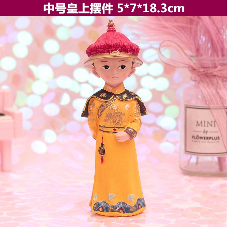 【吉美家】明清古典人物藝術工藝品擺件故宮景區留念紀念品手工彩繪皇上皇后