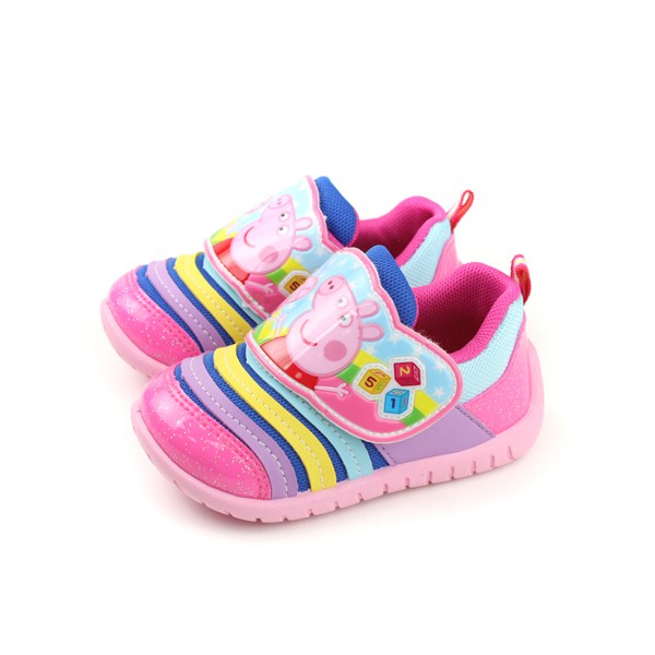 粉紅豬小妹 Peppa Pig 運動鞋 魔鬼氈 童鞋 粉紅色 小童 PG8536 no714