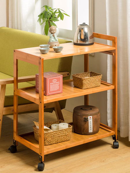 茶盤推車 茶水架茶具置物架可移動功夫茶桌茶台小茶車簡約家用茶幾邊櫃