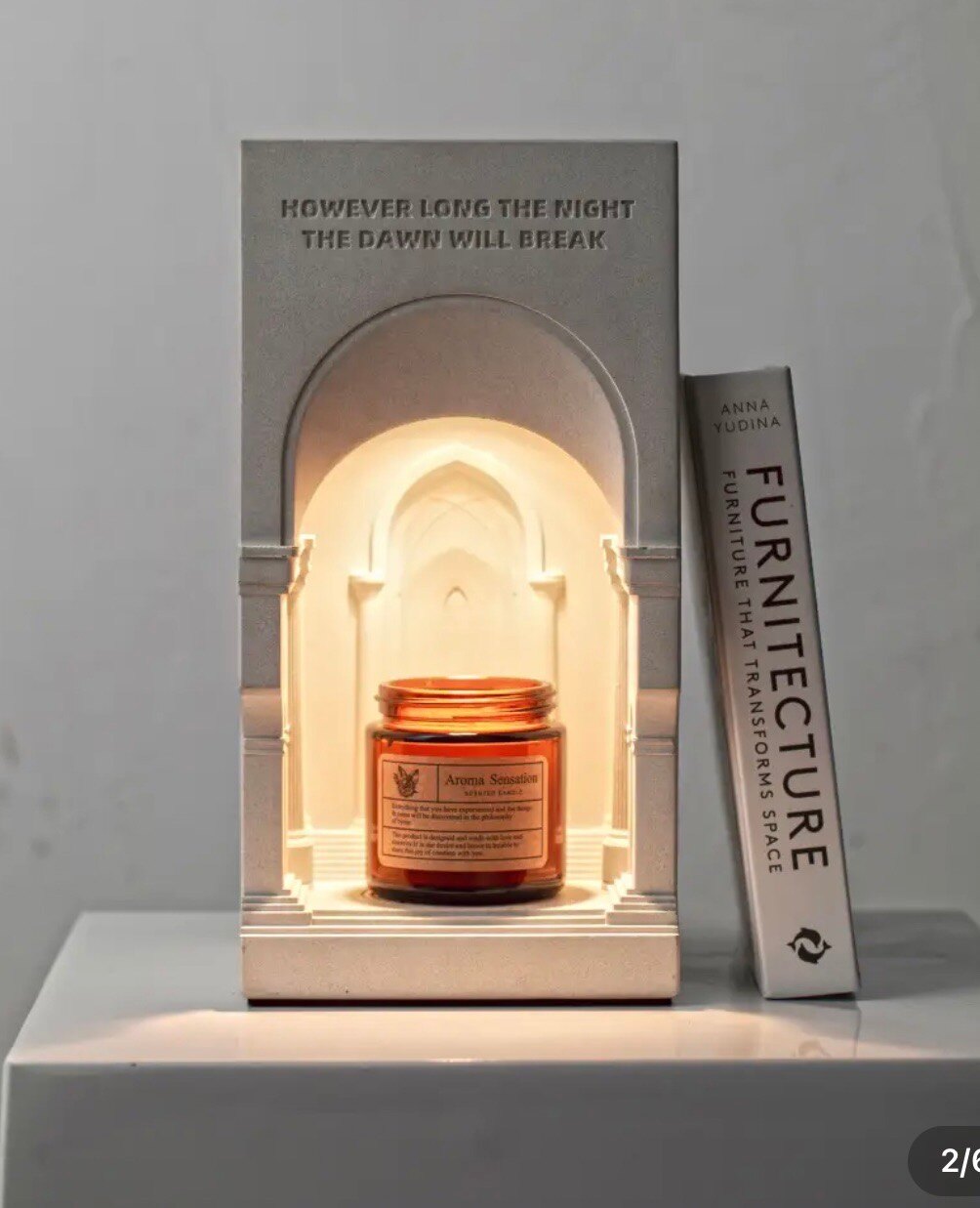 《現貨一個》創意香薰融蠟燈助眠香氛-聖殿