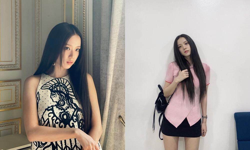 BLACKPINK Jisoo經典髮型3：黑長直髮