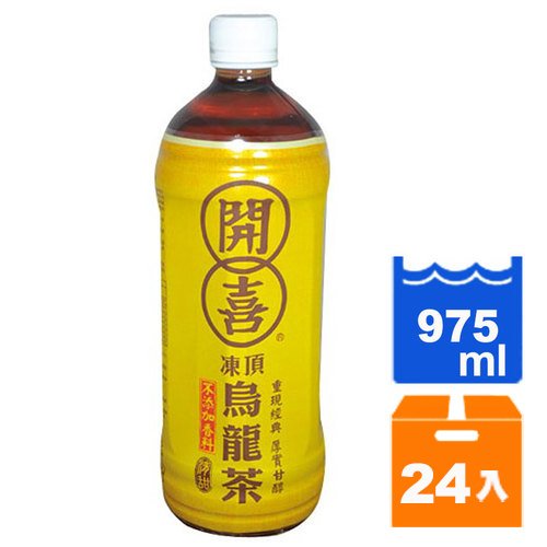 開喜 凍頂烏龍茶-清甜 975ml(12入)x2箱