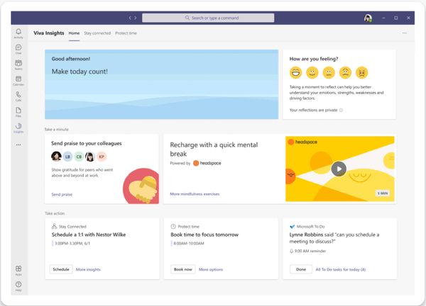 Microsoft Teams 功能升級，推出Viva全新功能、實現靈活混合辦公模式