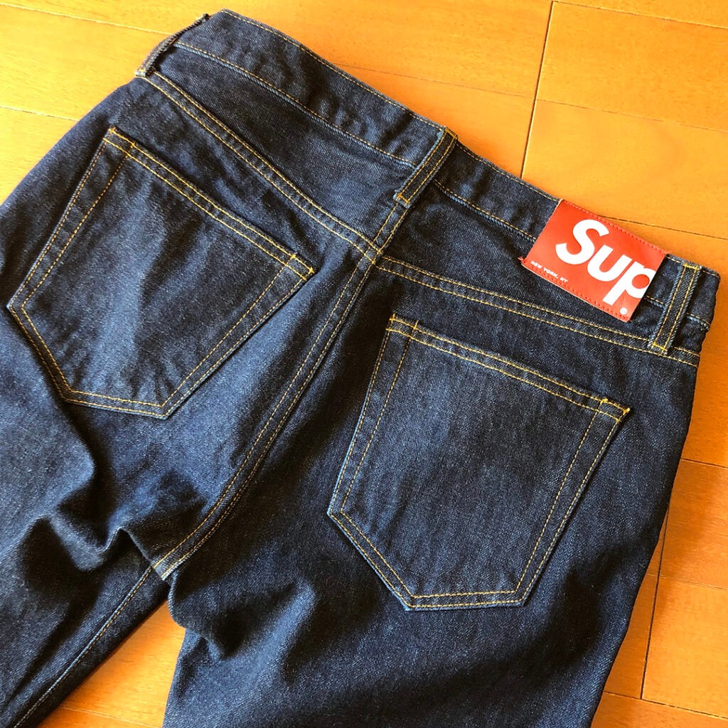 Supreme Rigid Slim Jean デニム ジーンズ 濃紺 USA-