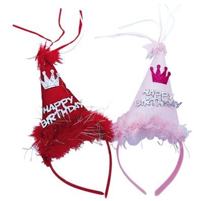 生日帽髮圈(單入不挑款) 生日派對帽 派對道具 (購潮8)