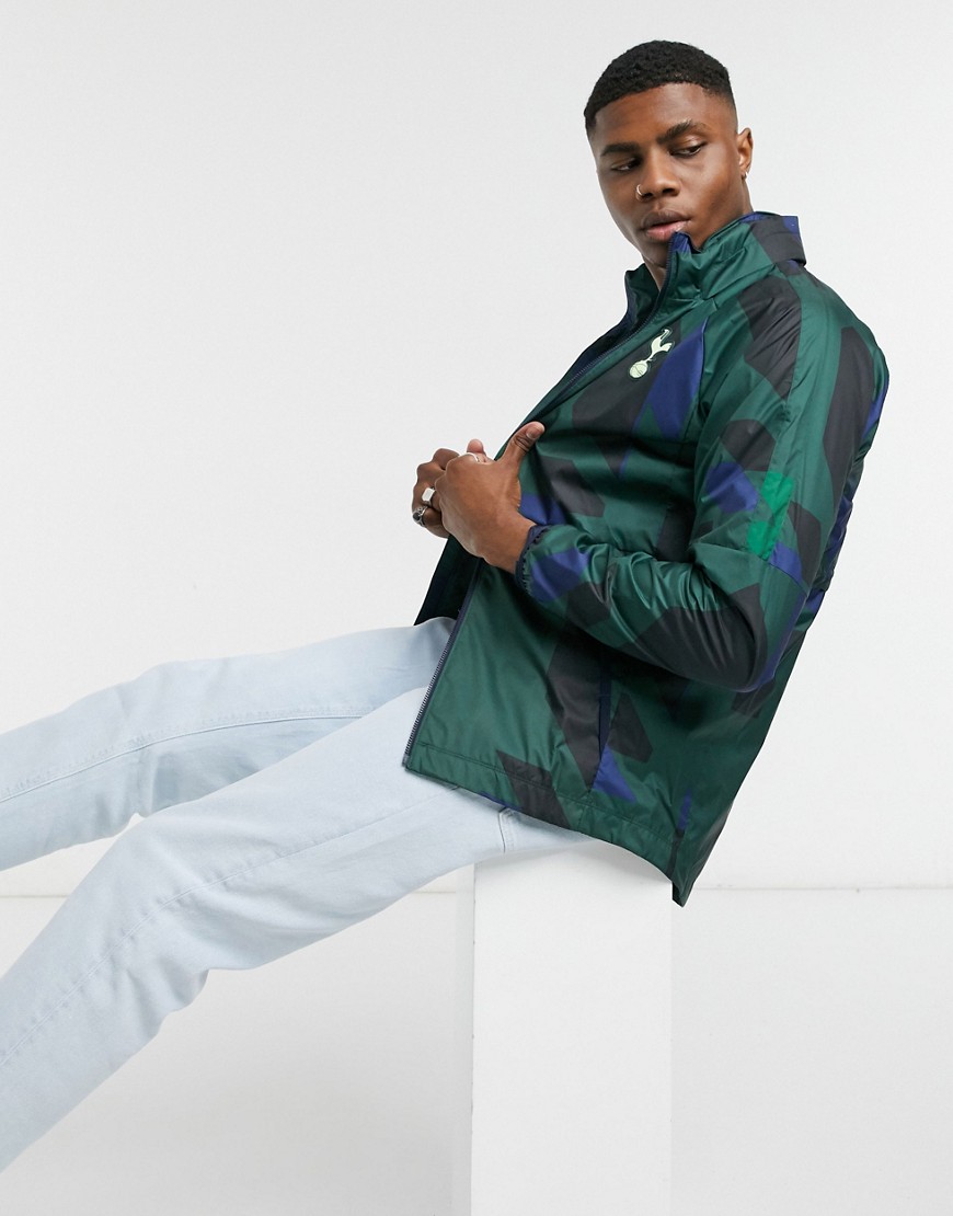 Jacket by Nike This item is excluded from promo All-over print High neck Zip placket Tottenham Hotsp