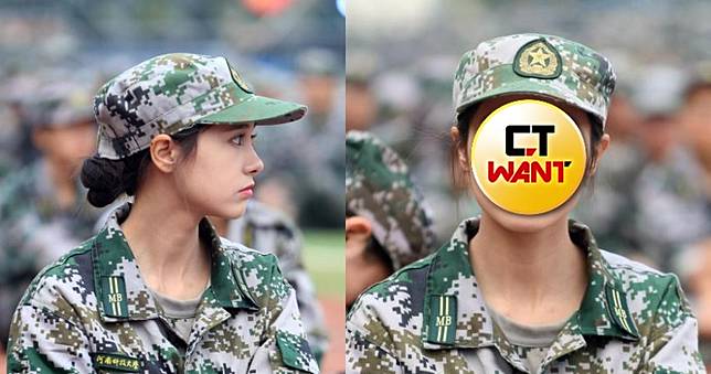 軍服藏不住「電眼白膚」女大生仙氣四散　網友直呼：傳說中的側臉殺！