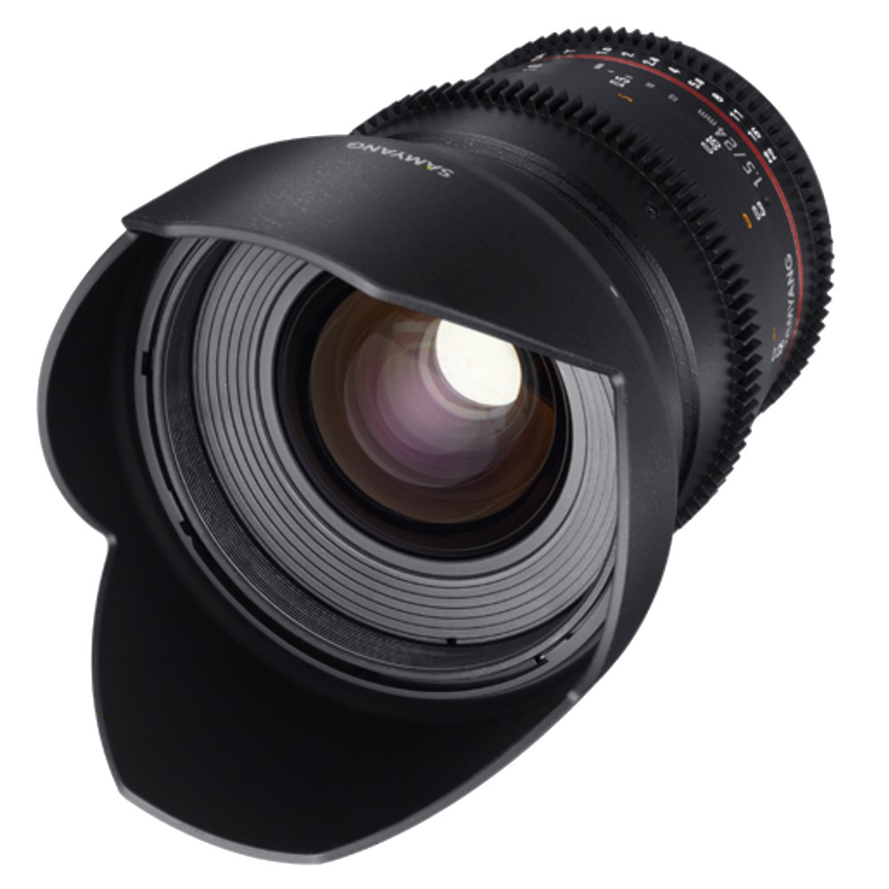 Samyang 24mm T1.5 VDSLR ED AS IF UMC II 廣角手動調焦攝像鏡頭（For Canon EF、Nikon、Sony E）品牌：Samyang型號：Samyang 24