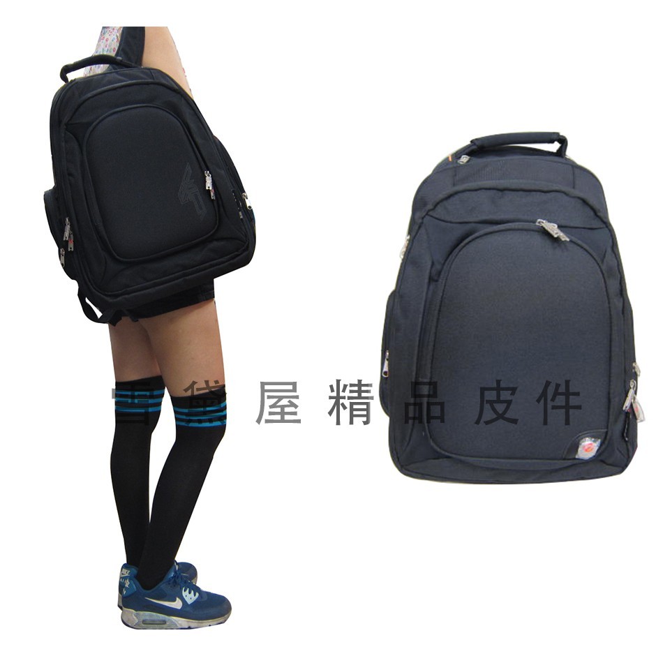 品牌 : eeBag 進口專櫃 型號 : EB0337 產地 : 台灣 顏色 : 黑 材質 : 高單數超輕防水尼龍布 尺寸 : 長32.5cmx高45cmx寬11cmx重1.27kg 規格 : @雙拉