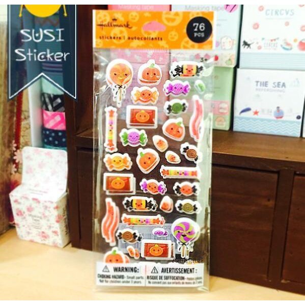 [現貨]萬聖節南瓜泡泡立體貼紙【HW0008】《Jami Honey》