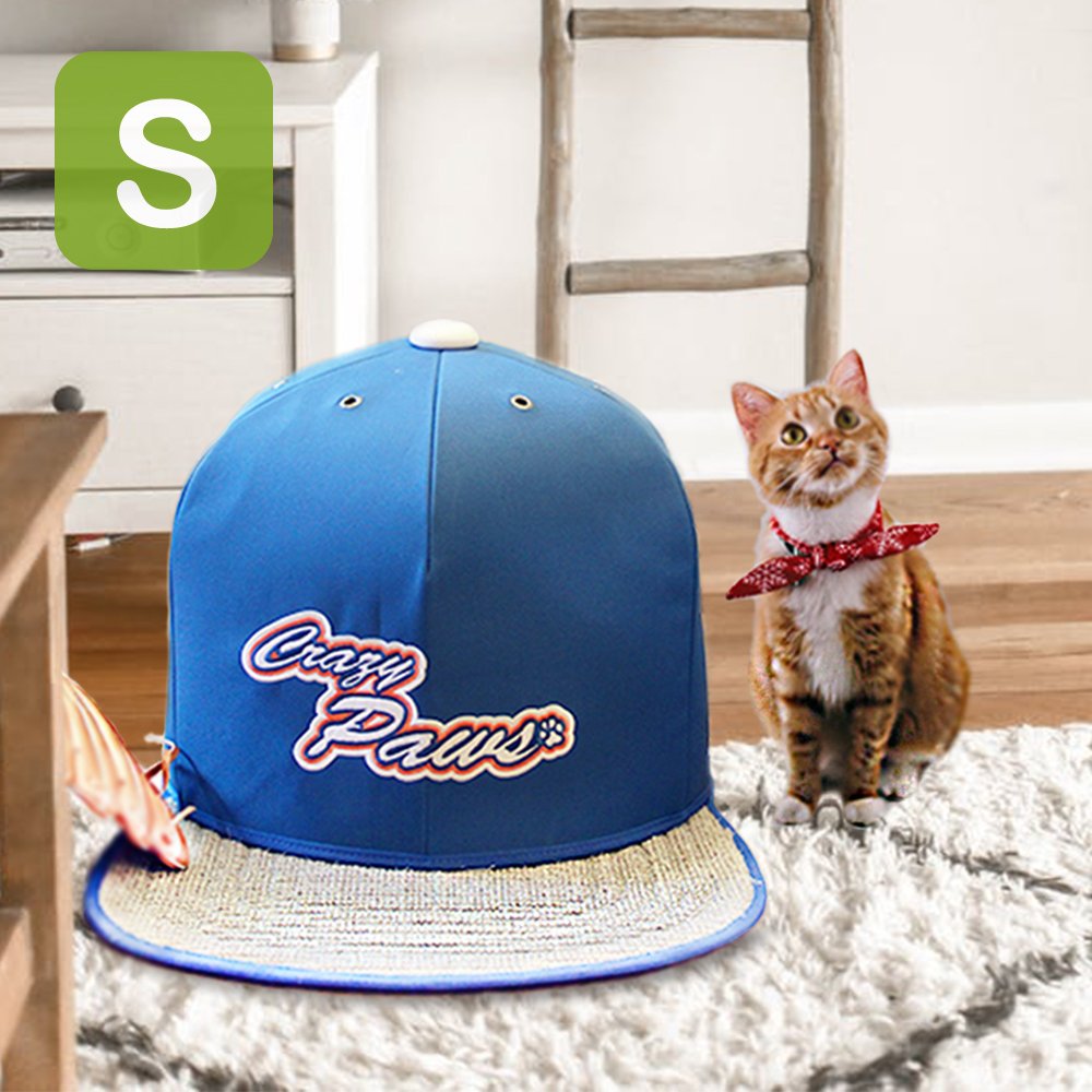 ■帽身可摺疊，收納不占空間■小孩也能進去跟毛孩一起玩樂，劍麻帽舌讓主子抓得過癮■可拆卸床墊，輕鬆清洗無負擔