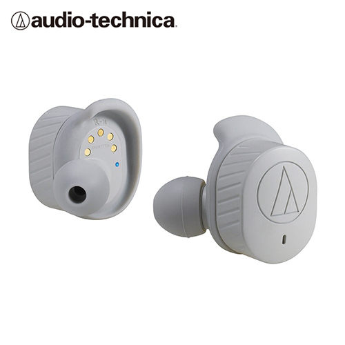 【audio-technica 鐵三角】ATH-SPORT7TW 真無線運動耳機 灰色