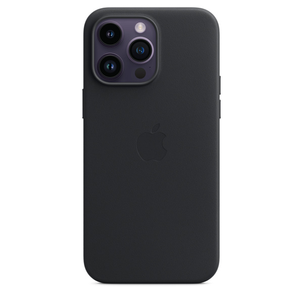 iPhone 14 Pro Max MagSafe 皮革保護殼 - 午夜色