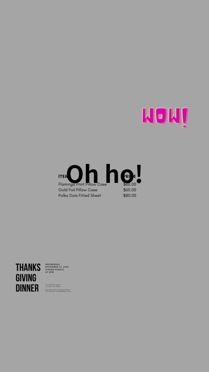 Oh ho!