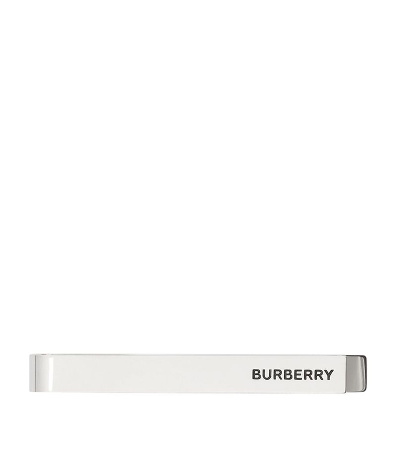Burberry Palladium-Plated Tie Clip