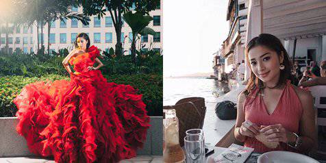 Foto-Foto Nikita Willy Berbaju Merah, Cantik Bak Seorang Lady