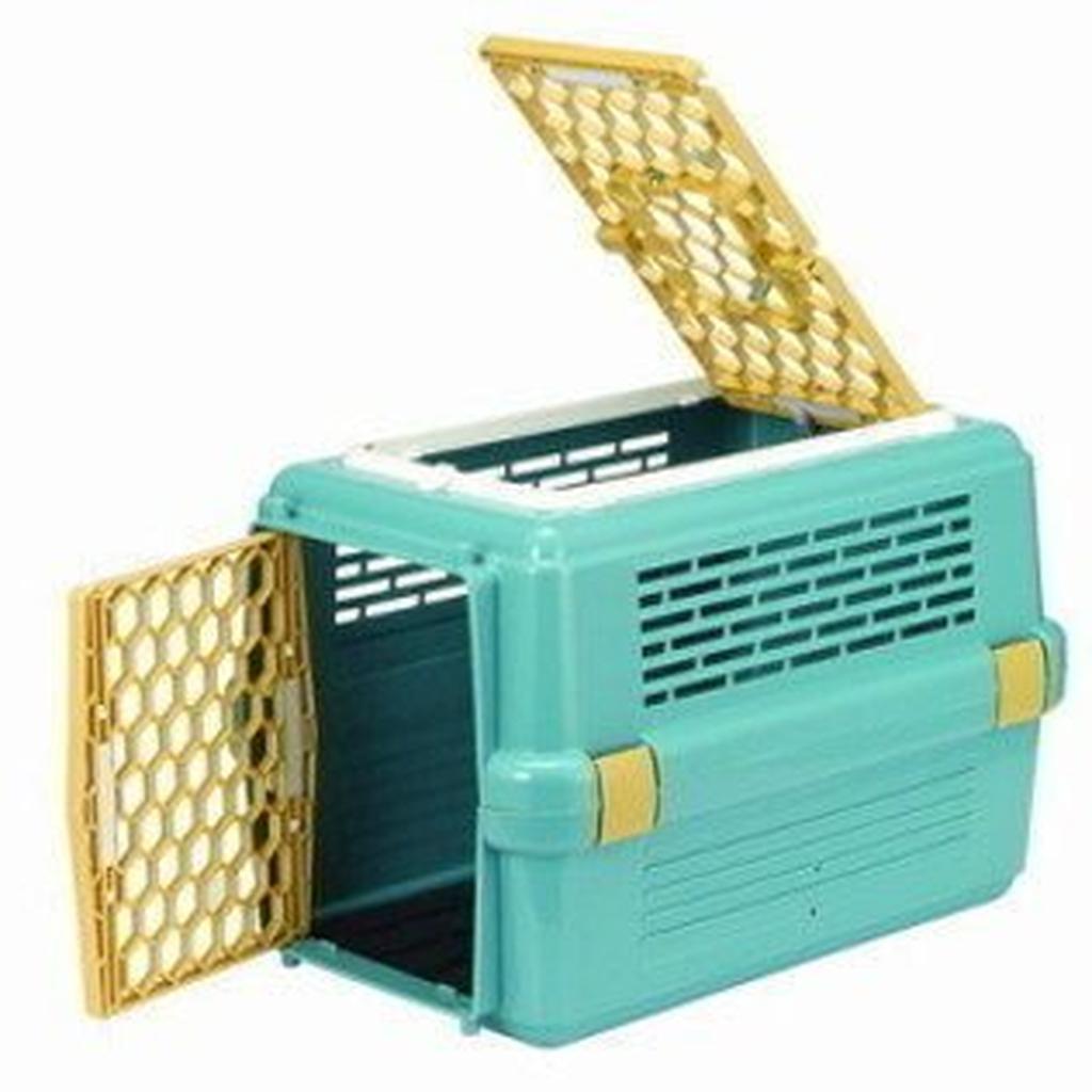 上開式寵愛籠 外出提籠 運輸籠 843 藍色 皇冠寵愛運輸籠【寵樂】