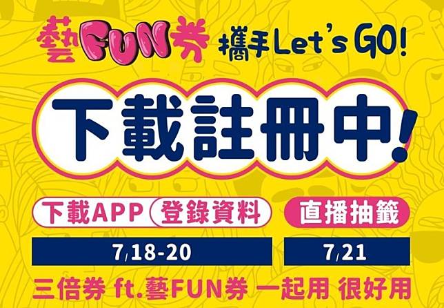 藝fun券 今上午9 00起登記5大振興券一張表搞懂 自由電子報 Line Today