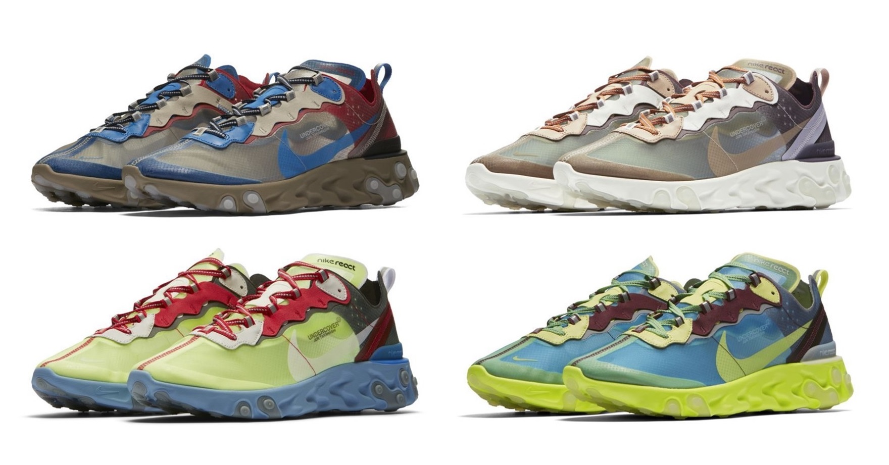 上市速報/ UNDERCOVER x Nike React Element 87 聯名系列臺灣販售資訊