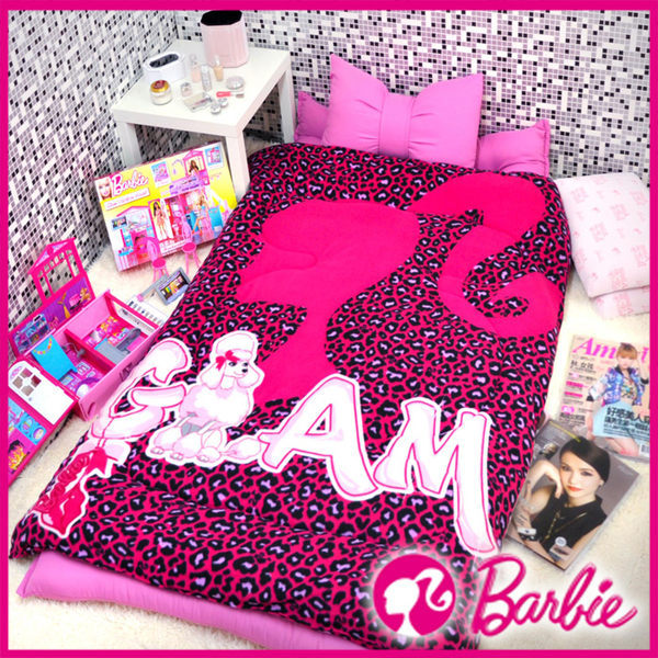 【Barbie】東京豹紋-波拉絲時尚冬被《Tokyo Leopard 《性感桃芭比》》