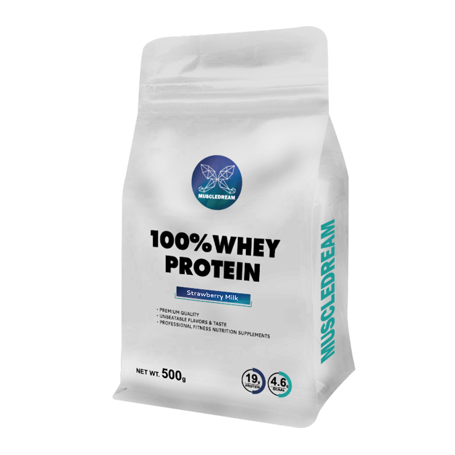 品名：MUSCLEDREAM乳清蛋白-草莓牛奶 成份：濃縮乳清蛋白、分離乳清蛋白、草莓香料、膳食纖維、奶精(葡萄糖漿、完全氫化植物油(椰子油、棕櫚油) 、磷酸氫二鉀、偏磷酸鈉、乾酪素鈉、脂肪酸甘油脂、