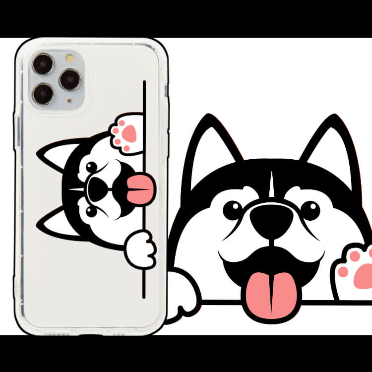 ㊞獨家- 哈士奇打招呼 空壓軟殼 Unicorn手機殼♥