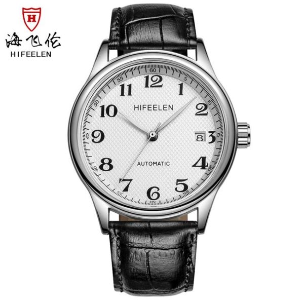 海飛倫手錶男全自動機械錶男錶 鋼帶皮帶 防水男式錶休閒錶