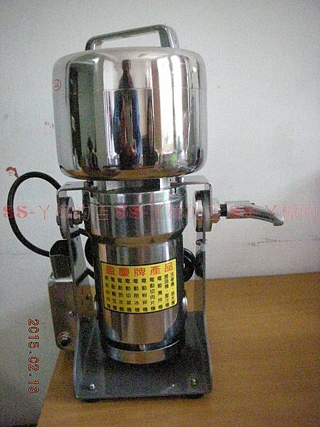 可磨藥材.珍珠.沉香(乾燥不出油的才可以磨)n附加機體傾倒腳架,清除物料不費力.