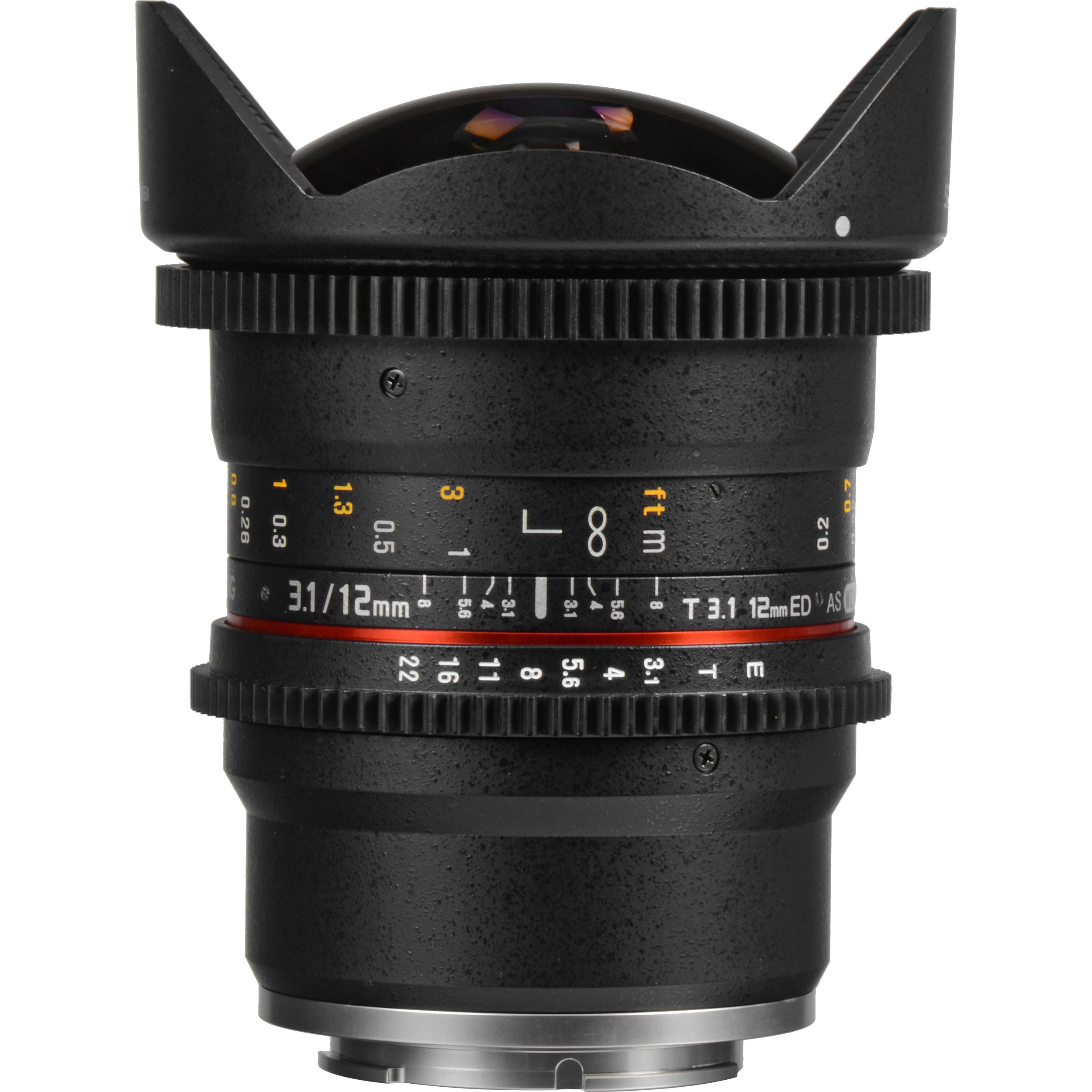 Samyang 鏡頭專賣店:12mm/T3.1 VDSLR 全幅魚眼微電影鏡頭 for Nikon 二個月保固