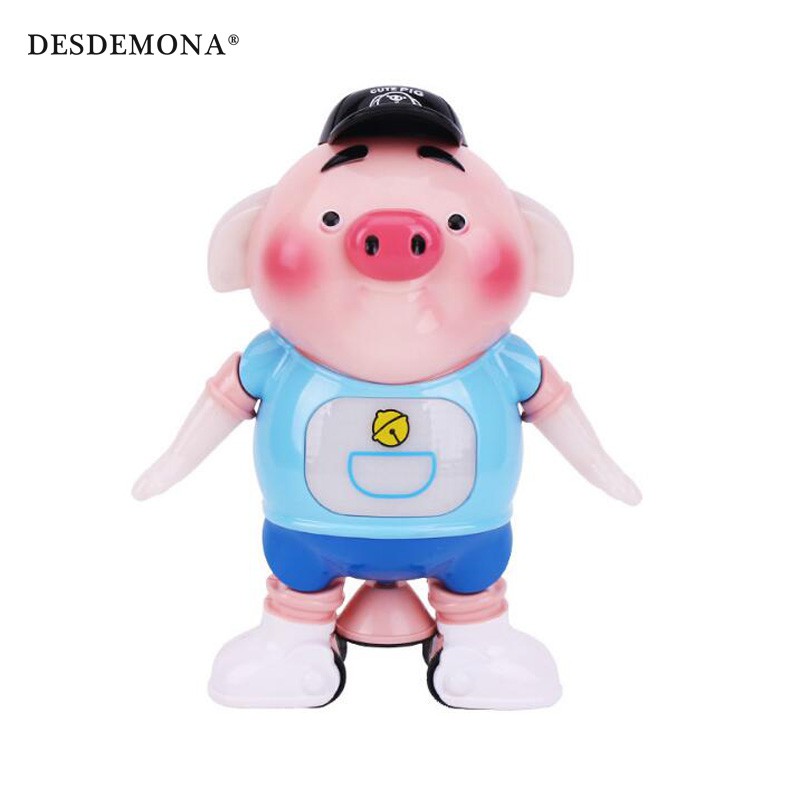 兒童玩具 益智玩具 安撫玩具 炫舞機器人兒童電動跳舞海草豬炫舞機器人燈光音樂跳舞豬[DM商城]