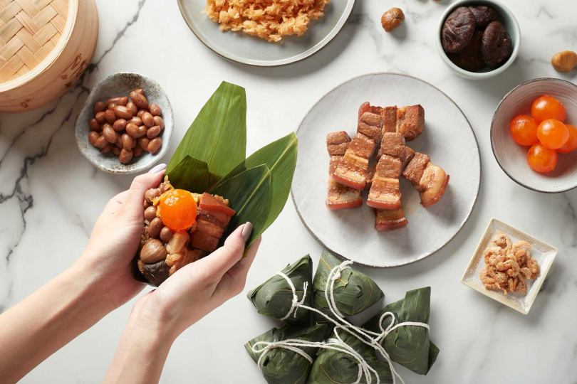 DIY寒舍台式粽組。（圖／台北喜來登大飯店提供）