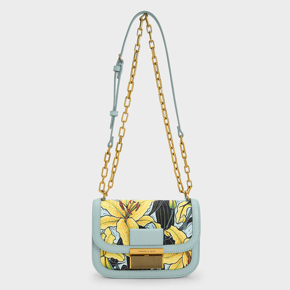 Charlot 熱帶森林金釦包