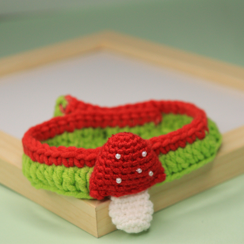 貓咪狗狗項圈寵物貓咪狗狗兔子項圈毛線圍脖針織口水巾新品拍照飾品一件包郵